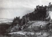 Worthington Whittredge Kampf vor der Burg